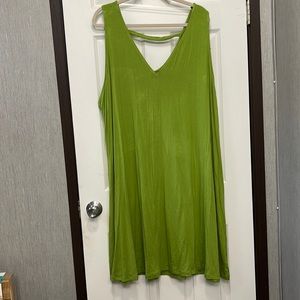 Green Target Tank Dress